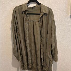 Missguided Olive Green Blouse